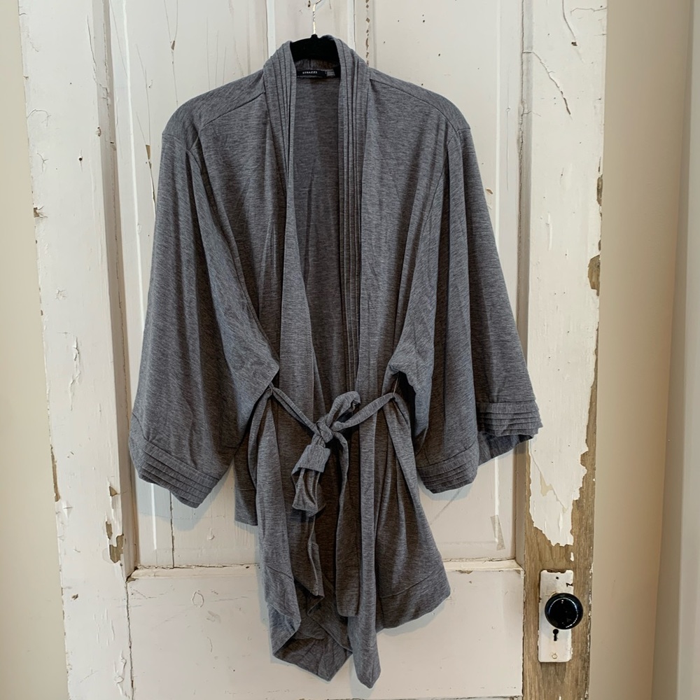 Strazzi Grey Robe with Belt